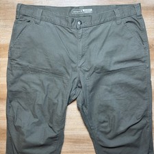 Carhartt Pants Men 42x30 MOS Green Relaxed Fit Canvas Double Knee Utility Work