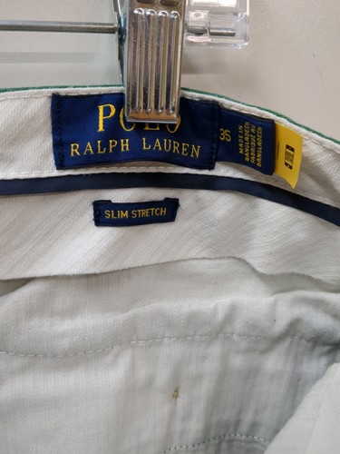 Polo Ralph Lauren Slim Stretch Chino Shorts Green Size 35 X 9 - Picture 4 of 9
