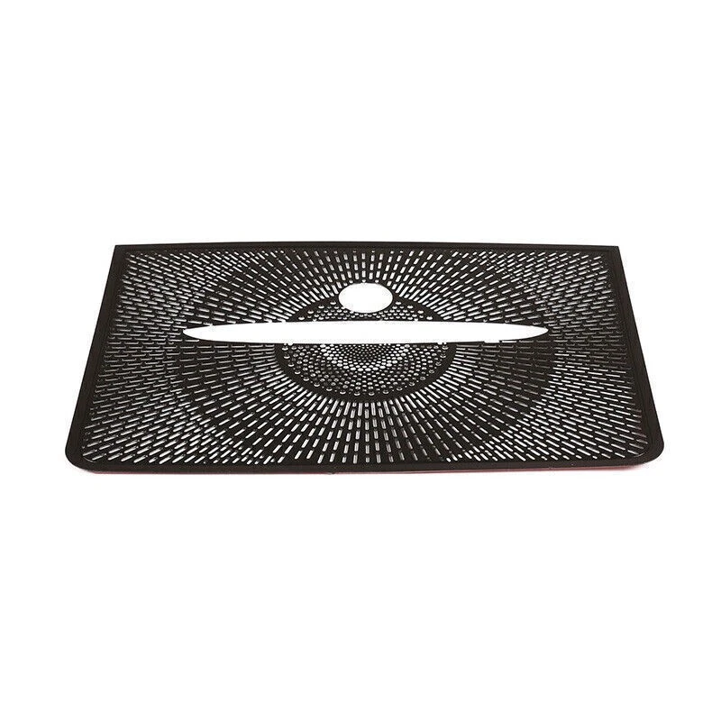 Console Dashboard Horn Cover Trim For Benz Mercedes-GLK 2009-2015 Black Aluminum - Image 3 of 4