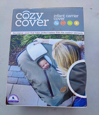 Cozy Cover Infant Carrier Cover Charcoal Gray Fleece Weatherproof NEW IN BOX