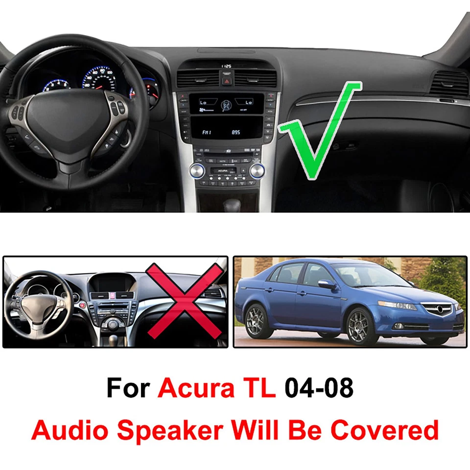 Dashboard Dash Cover Fit Mat For Acura TL 2004 - 2008 UA6 UA7 Dashmat Anti-Sun. Foto 2 de 4