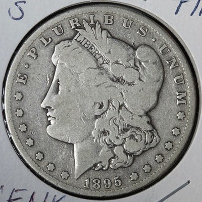 oページ 1895-S Morgan Silver Dollar FINE E382 ZXENK | eBay