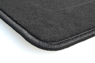 Tapis Renault Zoé anti-saleté en velours noir sur mesure TAP