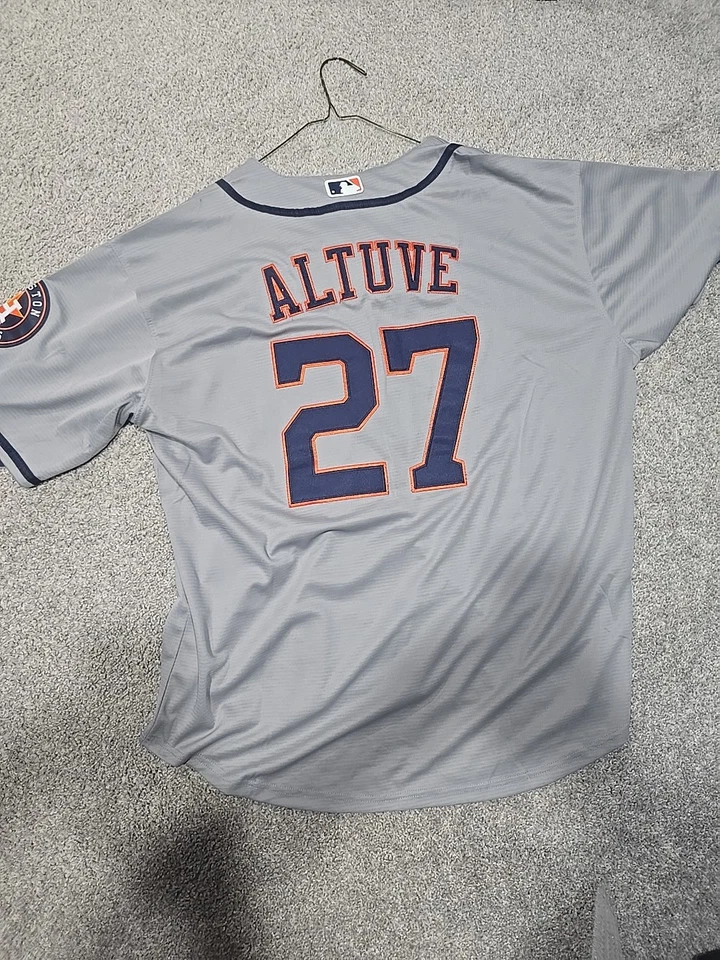 Мужская футболка Houston Astros Nike Jose Altuve MLB размер 3XL серая новая с бирками - Изображение 2 из 3