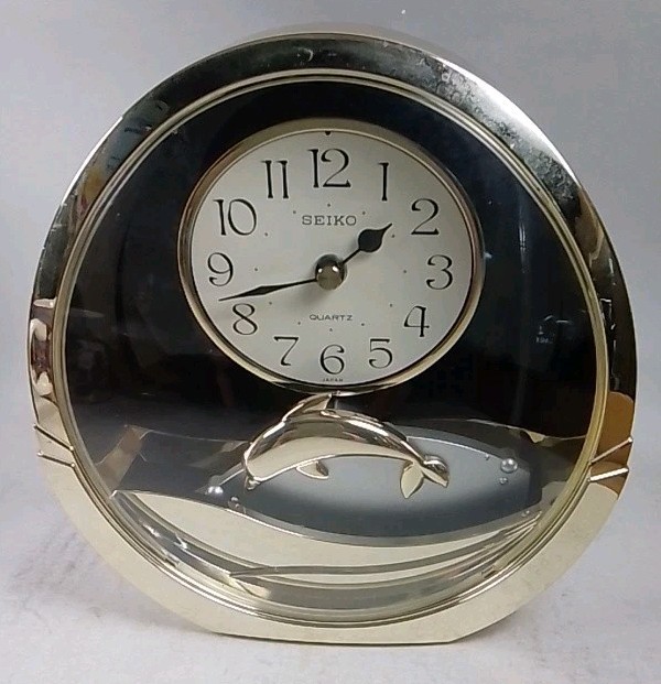 Seiko Dolphin Table Clock