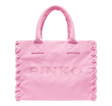 PINKO Borsa Donna Beach Shopping In Canvas Riciclato N78Q 100782 Colore Rosa