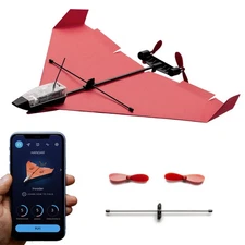 POWERUP 4.0 The Next-Generation Smartphone Controlled Paper Airplane Kit, RC .