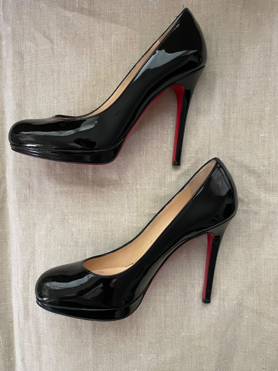 Christian Louboutin New Simple Pump 120 Black Patent Calf Leather