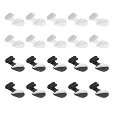 0.9 Inch USB Type C Dust Plug, 20 Pcs Anti Dust Plug Cover, Black/Clear