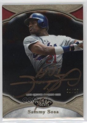 2020 Topps Tier One Prime Performers Bronze Ink 21/25 Sammy Sosa Auto 5m1