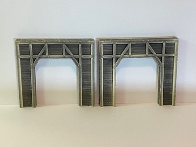 Two (2) Composite Train Layout Tunnel Portals- O or O-27