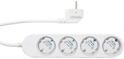 SHELLY Power Strip 4 Gen4, 4-fach Steckdosenleiste, weiß, WiFi, Bluetooth