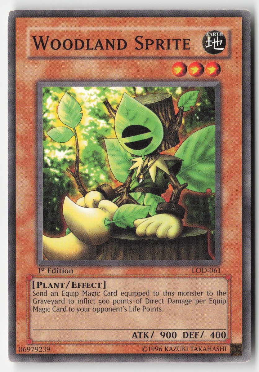 Yugioh - Woodland Sprite LOD-061 1st Edition - Legacy of Darkness