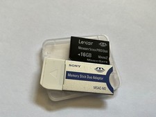 1pcs 16gb lexar Sony Memory Stick Pro duo adapter for Sony devices, Cameras