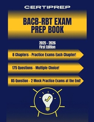 CertiPrep - BACB-RBT Exam Prep Book 2025-2026 by Certiprep Paperback Book