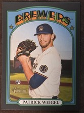 2021 Topps Heritage High Number Black Border SSP Patrick Weigel #674 Rookie RC