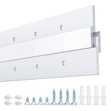 18'' French Cleat- Heavy Duty Aluminum Headboard Wall Mounting Brackets-Frenc...