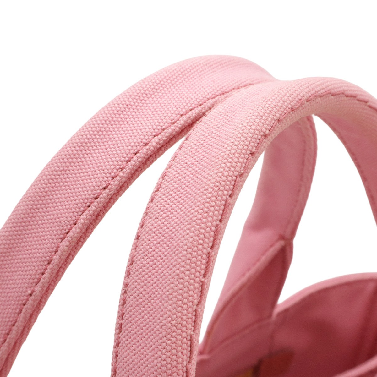 PRADA CANAPA Canapa Tote Bag Handbag Large Tote Canvas GERANIO Pink Gold Hardwar thumbnail 5