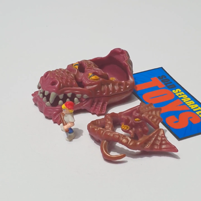 Mighty Max Monster Heads IMPERIAL DRAGON & SAMURAI SERPENT playset