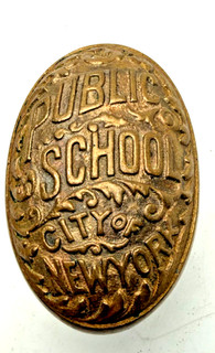 Antique NYC Public School Bronze Door Knob – Sargent & Co. c.1900