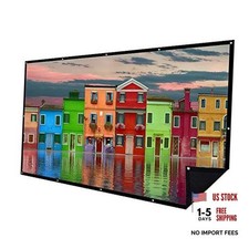 16:9 Double Layer Projection Screen, Polyester Material, 1.5 Gain, 150 inch