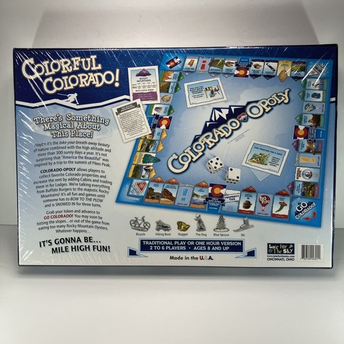Colorado Opoly: A Board Game Celebrating Colorful Colorado! - New & Sealed - Picture 2 of 8