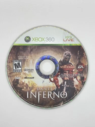 Dante's Inferno (Microsoft Xbox 360, 2010) Disc Only, Tested, Working