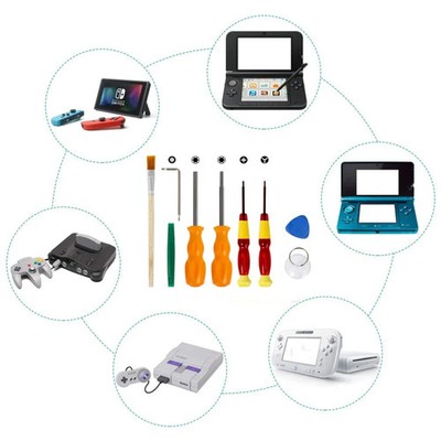 Game Console Disassembly Repair Tool Screwdriver Tool For NS Switch, 9 In 1, 10