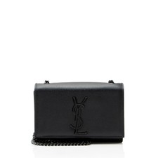 Saint Laurent Grain de Poudre Monogram Kate Small Crossbody