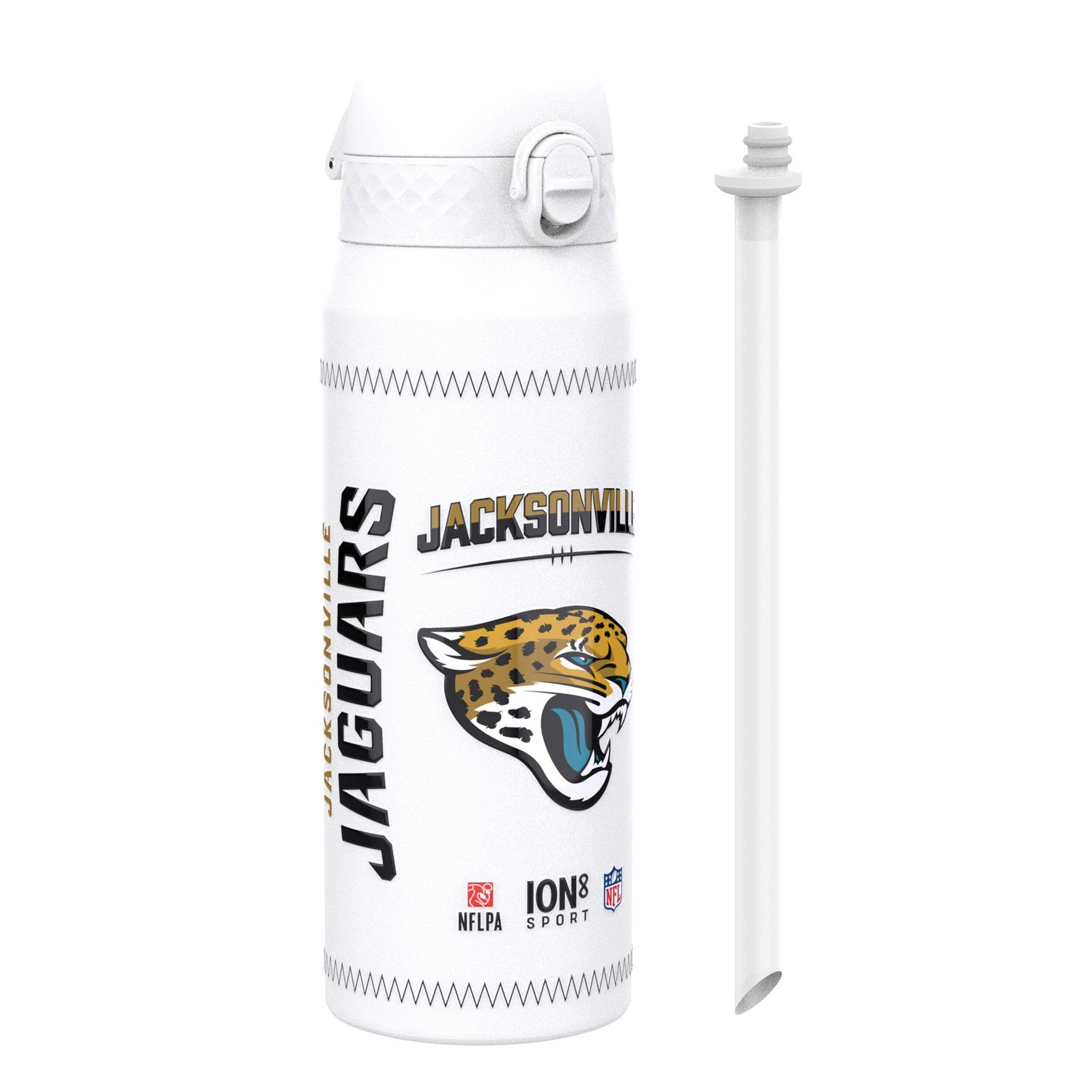 NFL x Ion8 Sports, Insulated Bottle, GameDay Series, Zammit Jaguars, 750ml (24oz