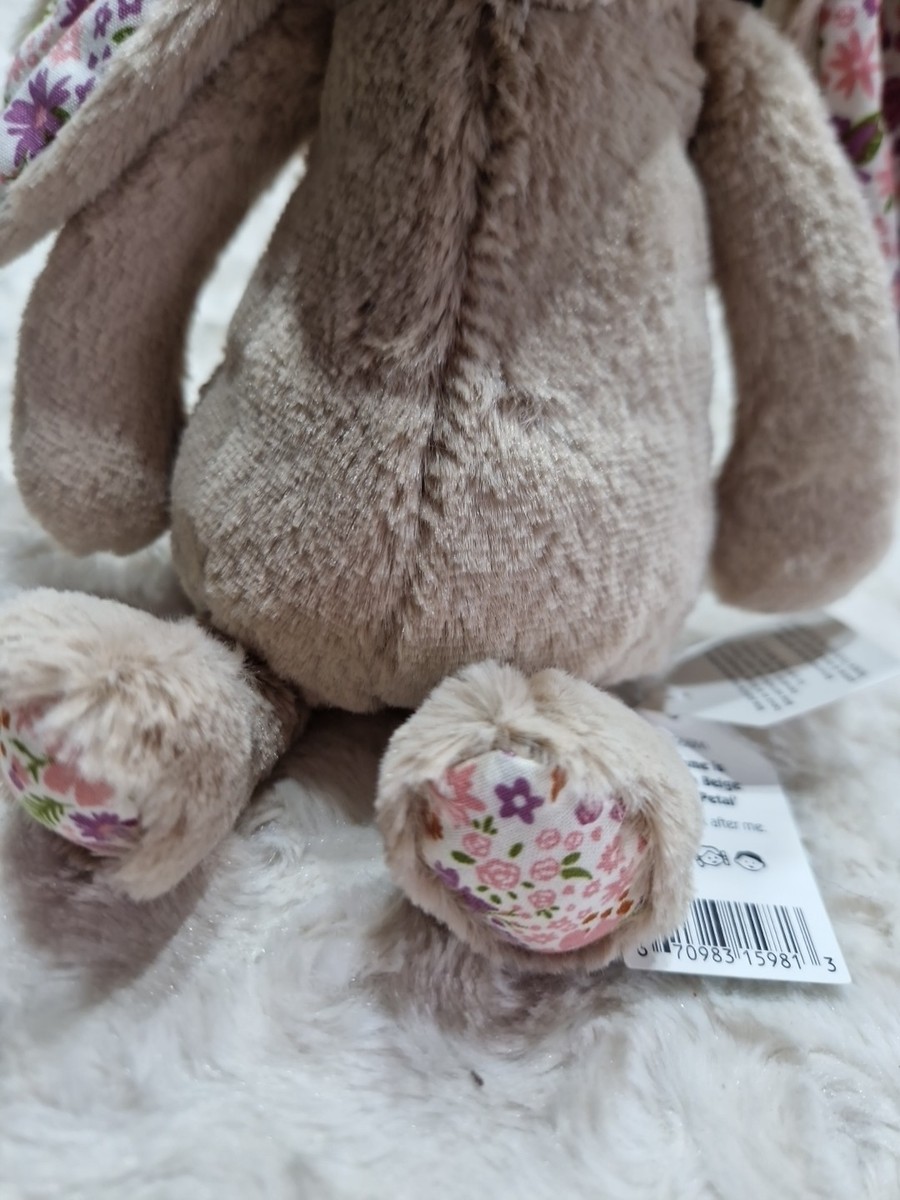 Jellycat Blossom Beige Bunny Petal New with Tags | eBay UK
