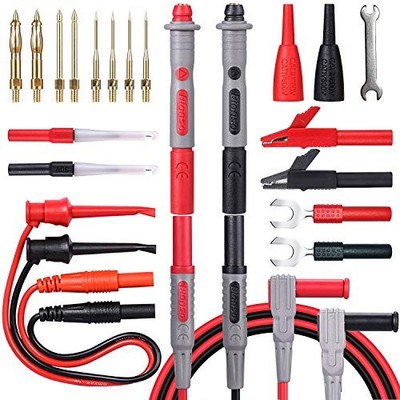 25-Piece Multimeter Leads Kit, Professional and Upgraded Test Leads Set with