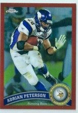 2011 Topps Chrome - Adrian Peterson #220 Orange Refractor