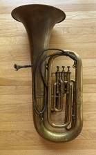 H. N. White KING Vintage Brass Tuba Euphonium c. 1919 Engraved Serial Numbered