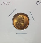 1947-S Lincoln Wheat BU  Hints Of Rose Toning