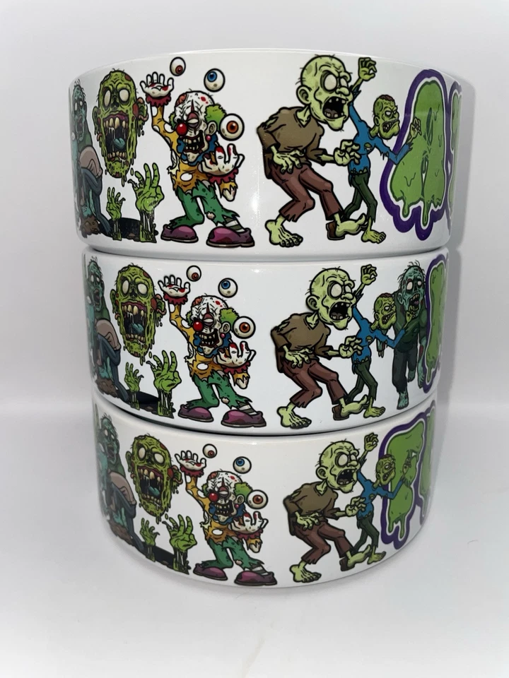 Personalisierter Haustier Napf Zombies Halloween Gothic Katze Hund personalisiert Name Geschenke - Bild 2 von 4