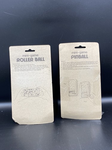 NOS MINI GAMES PINBALL ROLLER BALL SEALED IN ORIGINAL PACKAGES - Foto 4 di 4