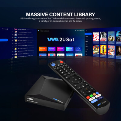 WE2USAT K3 PRO 6K Android 10.0 Smart TV Box WiFi Media Player IPTV Set Top Box