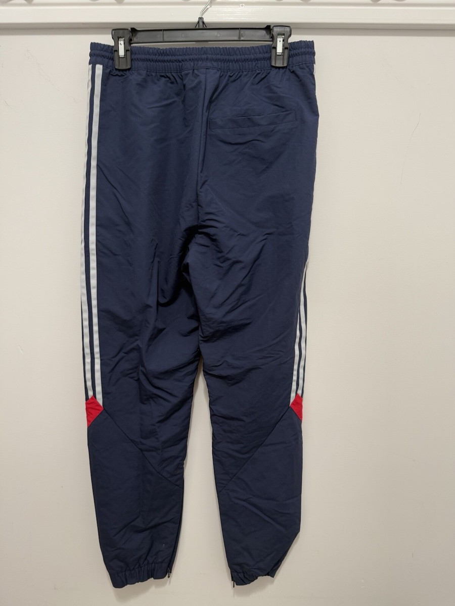 ★adidas★ Retro Woven Pants Navy IJ5274 adidas Originals Sportive Retro Navy Track Pants Mens S (NEW