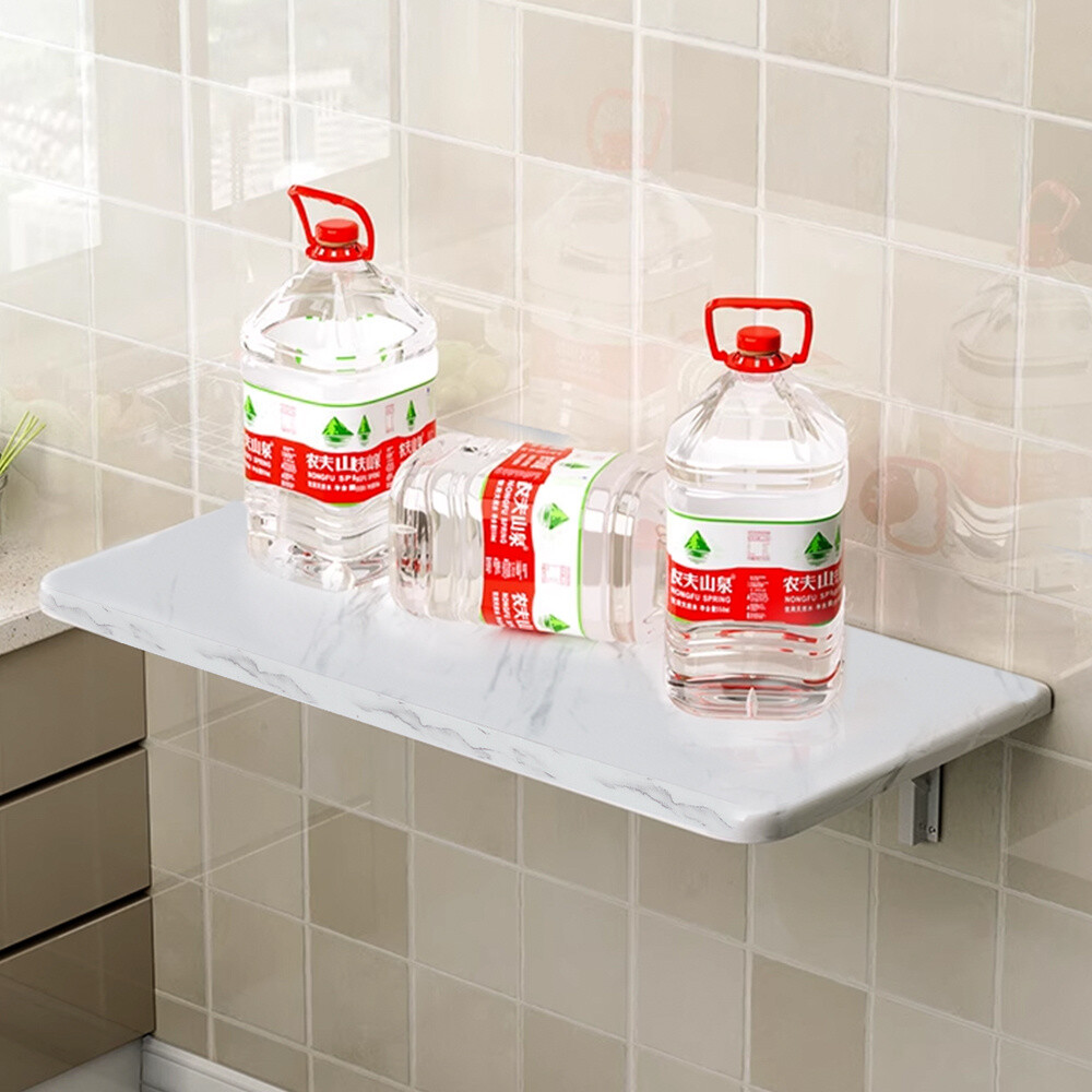 Glossy Wall Mount Folding Table DropLeaf Dining Work Table Breakfast