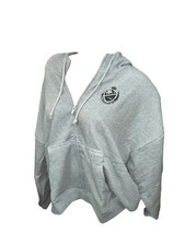 Victoria's Secret Pink Ivy Fleece Campus Full Zip Hoodie Color Gray NWT