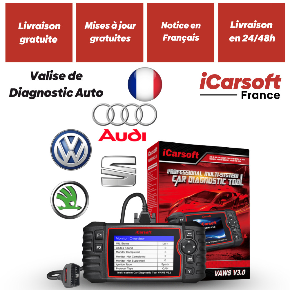 iCarsoft VAWSV3.0 en Français | Outil de Diagnostic pour Audi et VW