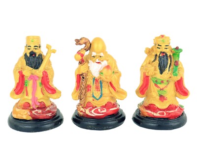 Set of Three Gods - Fuk Luk Shou Chinese Gods, Three Wise Men