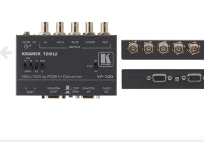 #ad KRAMER TOOLS VP 100 VGA XGA to RGBHV Converter $75.00