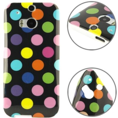 Schutzhülle TPU Case für Handy HTC One M8 / M8s Schwarz / Bunt
