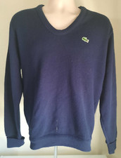 Vintage Izod Lacoste Mens Sweater Navy Blue Made in USA Acrylic Size M