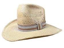 The Hat Company Men’s Straw 6.5” Crown Cowboy Hat Size 7 Bushwhacker