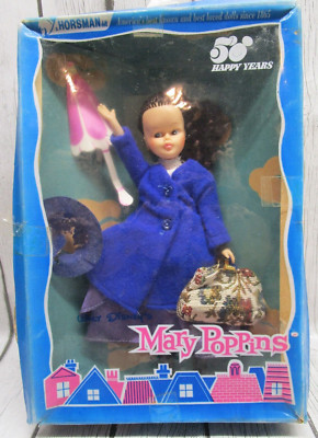 Horsman Mary Poppins Doll 1965 Walt Disney In Box #928 - Hat Damage PLEASE READ