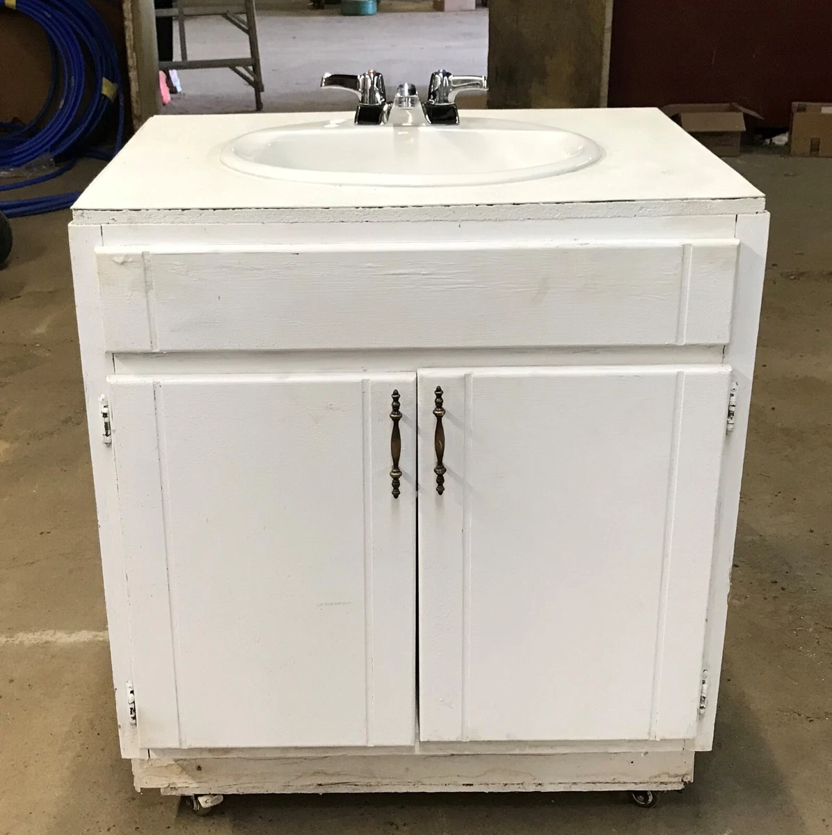 Rolling Vanity with 6 Gallon Water Heater | eBay