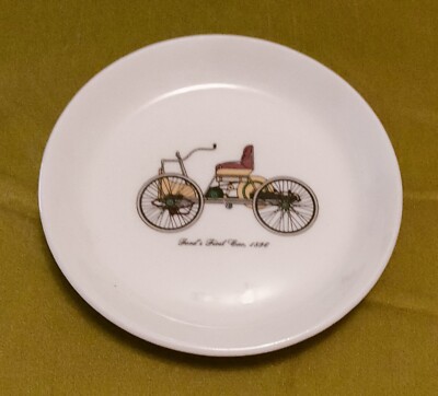 FORDS FIRST CAR 1896 OLDTIMER FINE BONE CHINA STAFFORDSHIRE PLATE ENGLAND HF 